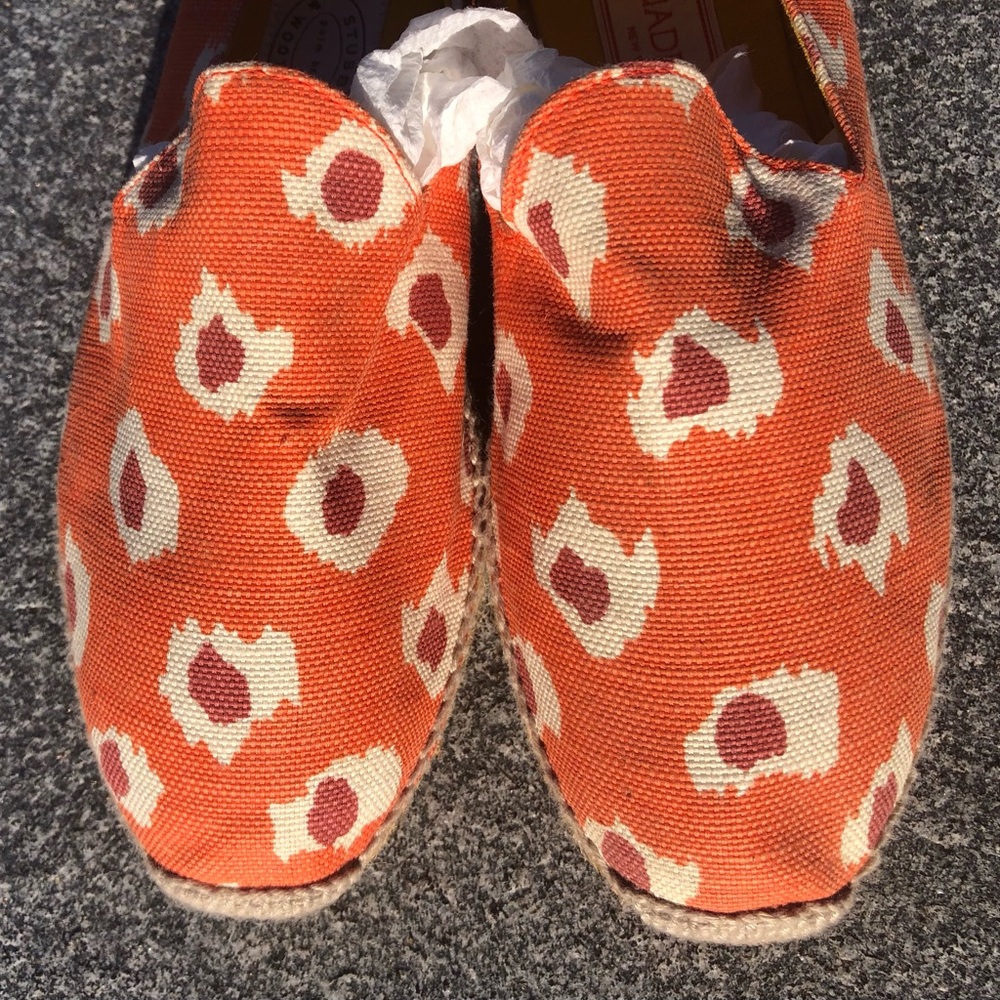 Stubbs & Wootton Orange Espadrilles, size EU 38